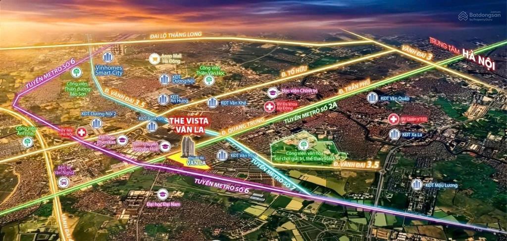 Cơ hội sở hữu căn hộ tọa lạc tại mặt đường quang trung hà đông, gần ga metro văn khê giá từ 9xm2