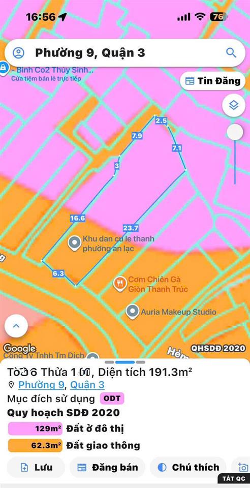 QUẬN 3: HIẾM NGANG LỚN 9,6M*26M- BÁN NHÀ C4 NHÀ 3 MẶT TIỀN KINH DOANH TRẦN VĂN ĐANG,