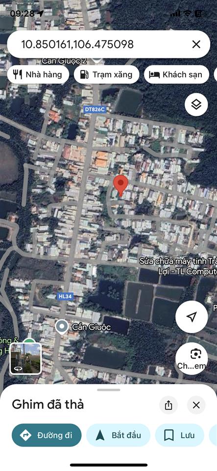 Bán nền 115m2 đường xe ba gác, cách đường xe hơi chỉ 50m ngay xã long hậu (cũ), cần giuộc, long an