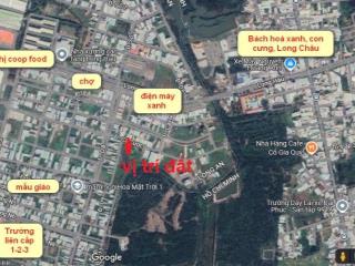 Bán nền đất liền kề kcn long hậu, cách bến thành chỉ 18km giá ngộp ngân hàng.gần chợ, gần đường lớn