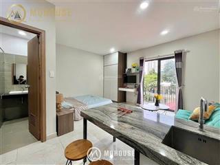 Cho thuê studio ban công 40m2 full nội thất ngay phan đăng lưu gần khu phan xích long  0931 896 ***