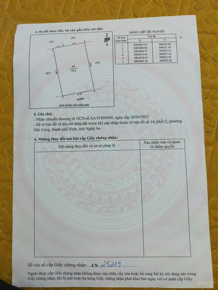 Đất kinh doanh, trung tâm tp vinh