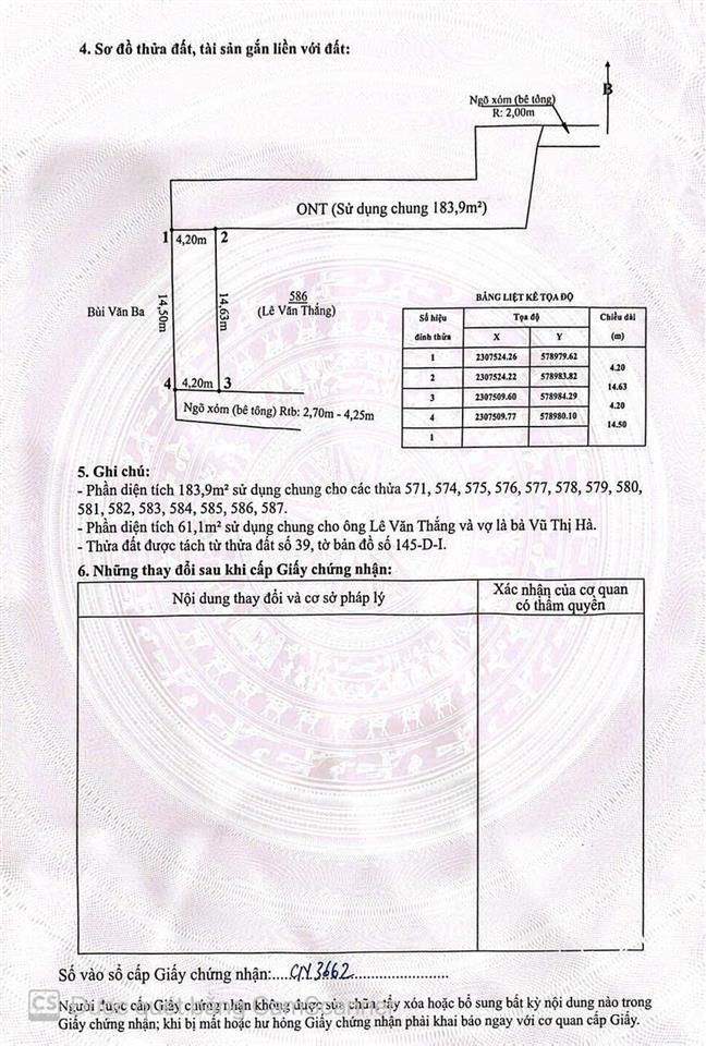 Lô đất hai mặt ngõ ngay giáp kcn tràng duệ 3 tại thượng trang giá chỉ 750 triệu.