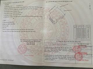 Bán đất 1519m2 tại 110 dân thuận, hàm thạnh, hàm thuận nam, 1,2tỷ