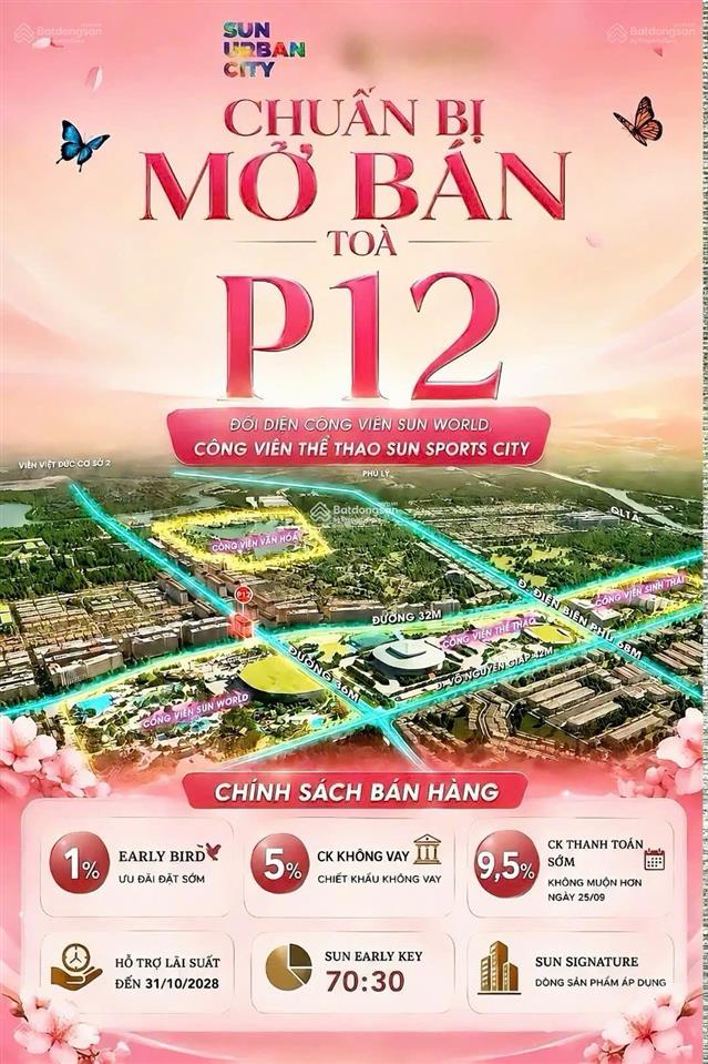 Mở bán tòa hoa hậu p12 đối diện cvien sunworld  căn studio giá từ 1,4 tỷ  chiết khấu 17%
