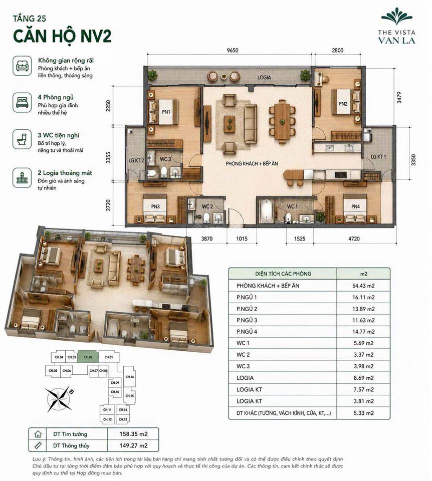 Bán chung cư cao cấp 69m2, 2 phòng ngủ the vista văn la, hà đông, full nội thất, vốn chỉ 800 triệu