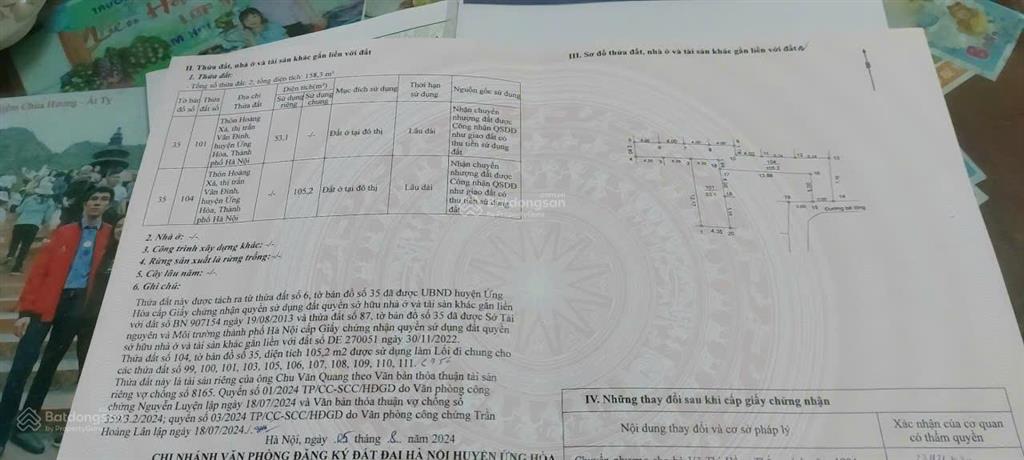Bán đất ở đô thị ( thị trấn vân đình) giá tốt  cơ hội đầu tư / an cư lý tưởng