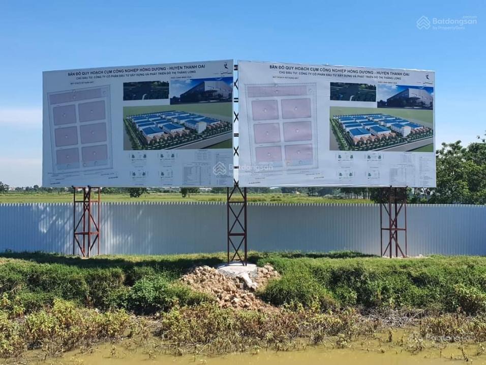 Bán kho, nhà xưởng 1000m2 tại hồng dương, thanh oai, hà nội, lô góc, giá đẹp