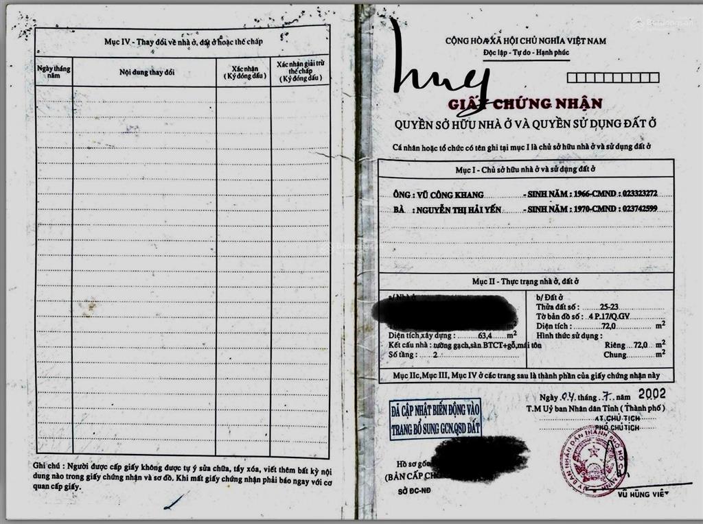 Nhà bán khu cư xá lam sơn nguyễn oanh gò vấp