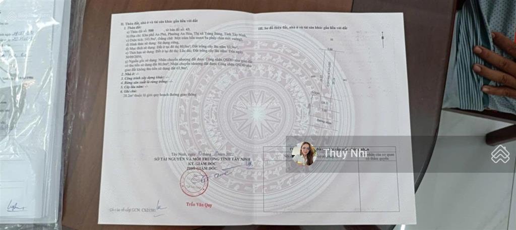 Bán gấp lô đất 135m2 giá chỉ 600 triệu tại đường huỳnh thị hương, tây ninh. gần kcn trảng bàng