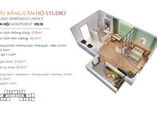 Bắt đáy sola park với căn studio 32m² giá chỉ 2,5 tỷ. không view nghĩa trang