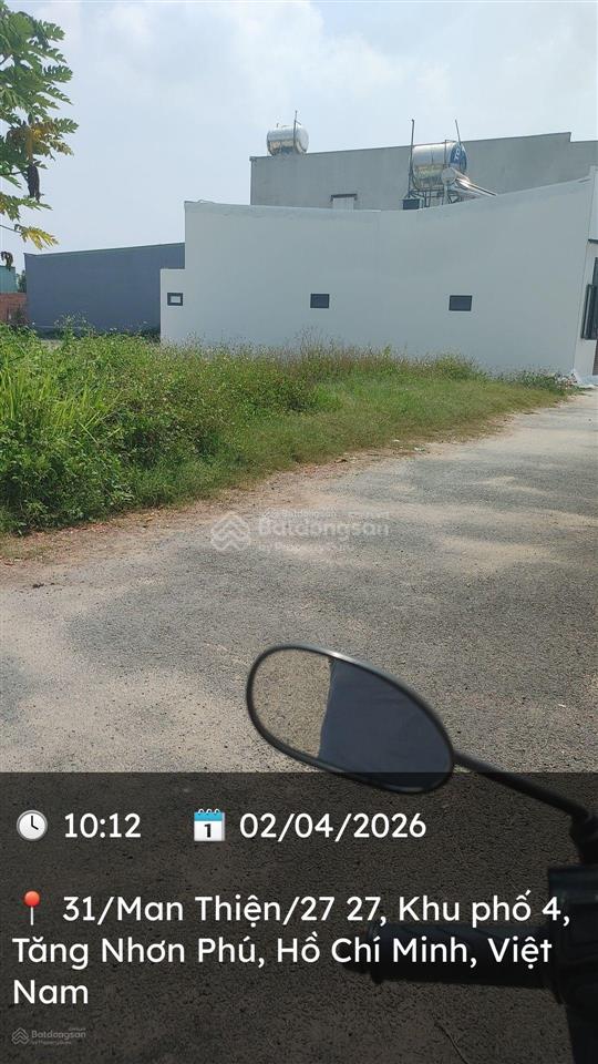 Lô đất rẻ nhất tăng nhơn phú b. 2.9 tỷ. hẻm ô tô.