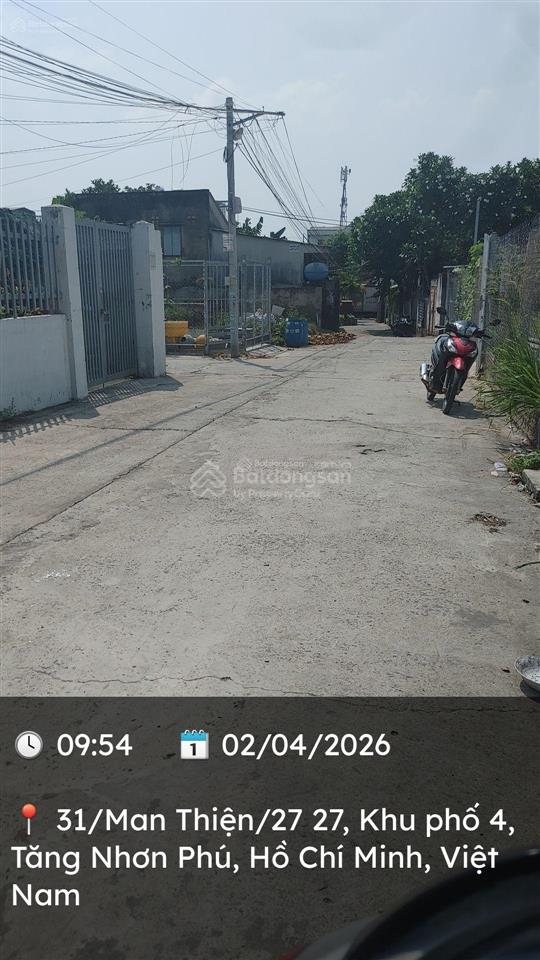 Chỉ 3.65 tỷ, sở hữu lô đất xây nhà hẻm 4m cách đường làng tăng phú 40m.