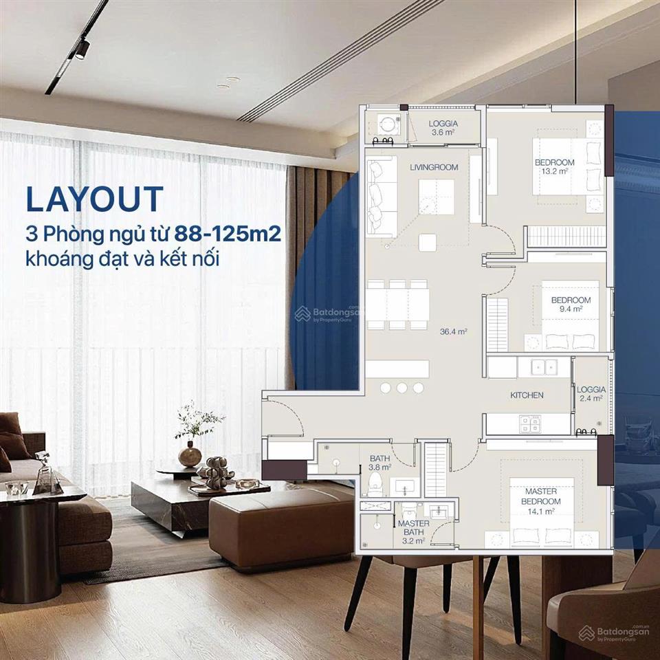 Quỹ căn cực hiếm! căn hộ 3pn 88m2 huế heritage  nhận booking chỉ 50 triệu, giá đợt đầu siêu ưu đãi