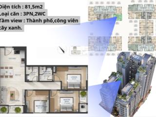 Em về 1 căn 3pn view hoa hậu,thoáng  phù hợp an cư,sinh sống,tích sản  một bước đến vincom plaza
