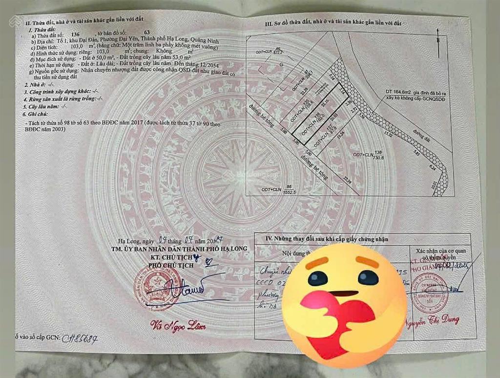 Chủ đi nước ngoài nên cần bán lô đất phong thuỷ quay hồ điều hoà, tiện ích đầy đủ ngay hạ long xanh