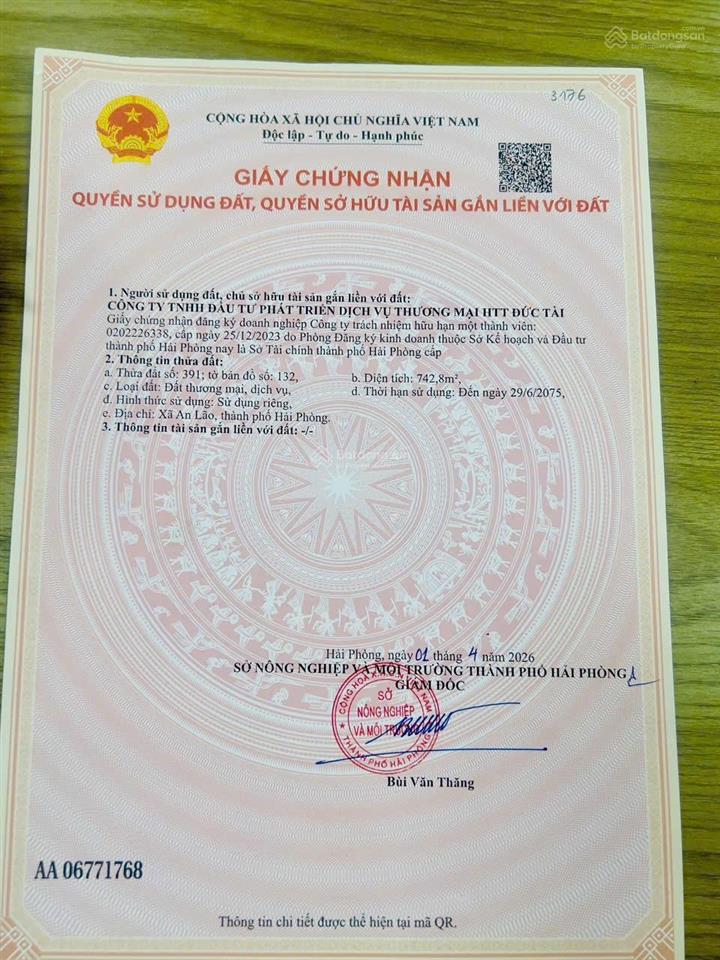 Bán đất tại thị trấn an lão, 26 tỷ, 742 m2, giá tốt hot!