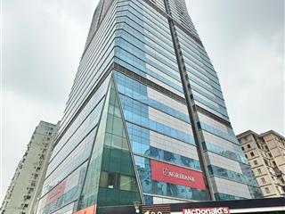 Cho thuê văn phòng lô góc 227m2 tại diamond flower tower hoàng đạo thúy, giá chỉ 380 nghìn/m2