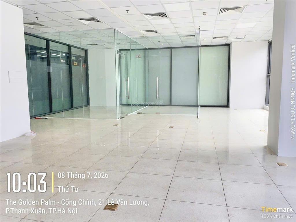 Giảm giá thuê văn phòng golden palm 21 lê văn lương dt 105m2 giá 31,8tr/th ưu đãi trong tháng 8
