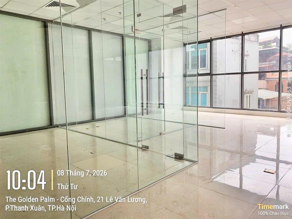 Giảm giá thuê văn phòng golden palm 21 lê văn lương dt 105m2 giá 31,8tr/th ưu đãi trong tháng 8