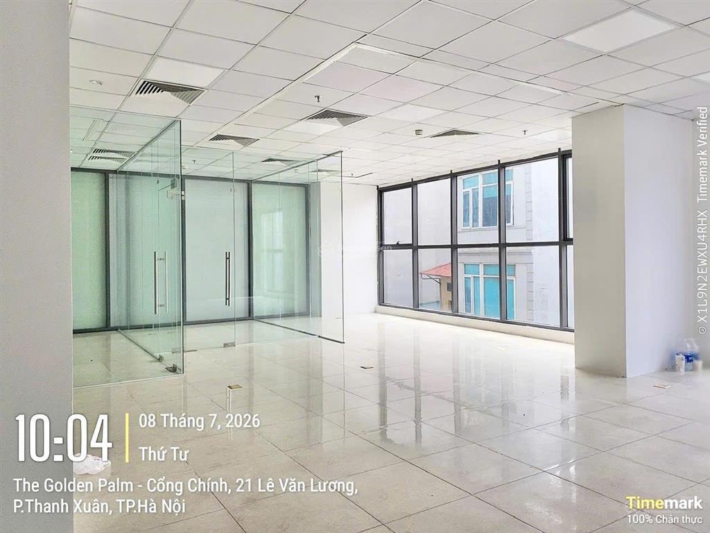 Giảm giá thuê văn phòng golden palm 21 lê văn lương dt 105m2 giá 31,8tr/th ưu đãi trong tháng 8