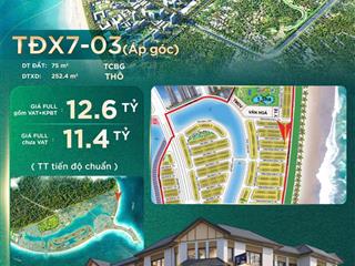 Bán gấp biệt thự tại vinhomes green paradise, 12,6 tỷ, 75m2, khu đô thị đẳng cấp