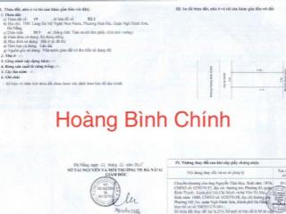90m2/ 5,7  tỷ, Đất đường  Hoàng Bình Chính, Hòa Hải, NHSơn, Đ Nẵng, Sát Biển.