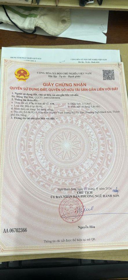  112m2/ 8,3 tỷ, Đất đường  Mạc Cửu,Khu Nam Việt Á, Đ Nẵng,sát  600 giường