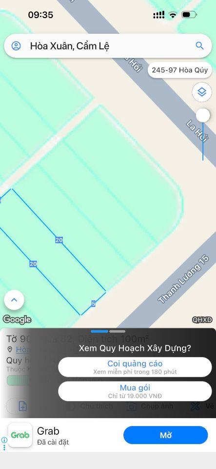 5.9tỷ/100m2. BÁN ĐẤT THANH LƯƠNG 15 - HƯỚNG ĐÔNG NAM , HÒA XUÂN,Đà Nẵng