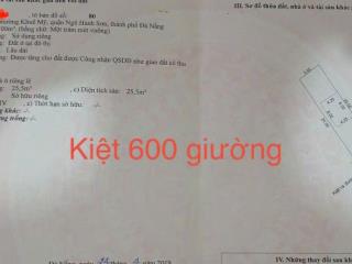 100m/4 tỷ.Bán đất kiện Nguyễn Đình Chiểu,sát 600 giường,Núi Non Nước,Quận NH Sơn