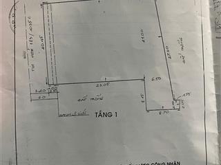 Mt đoàn hồng phước, p. tân phú dt 20.45x30m nở hậu 29m, cấp 4 giá 54 tỷ tl