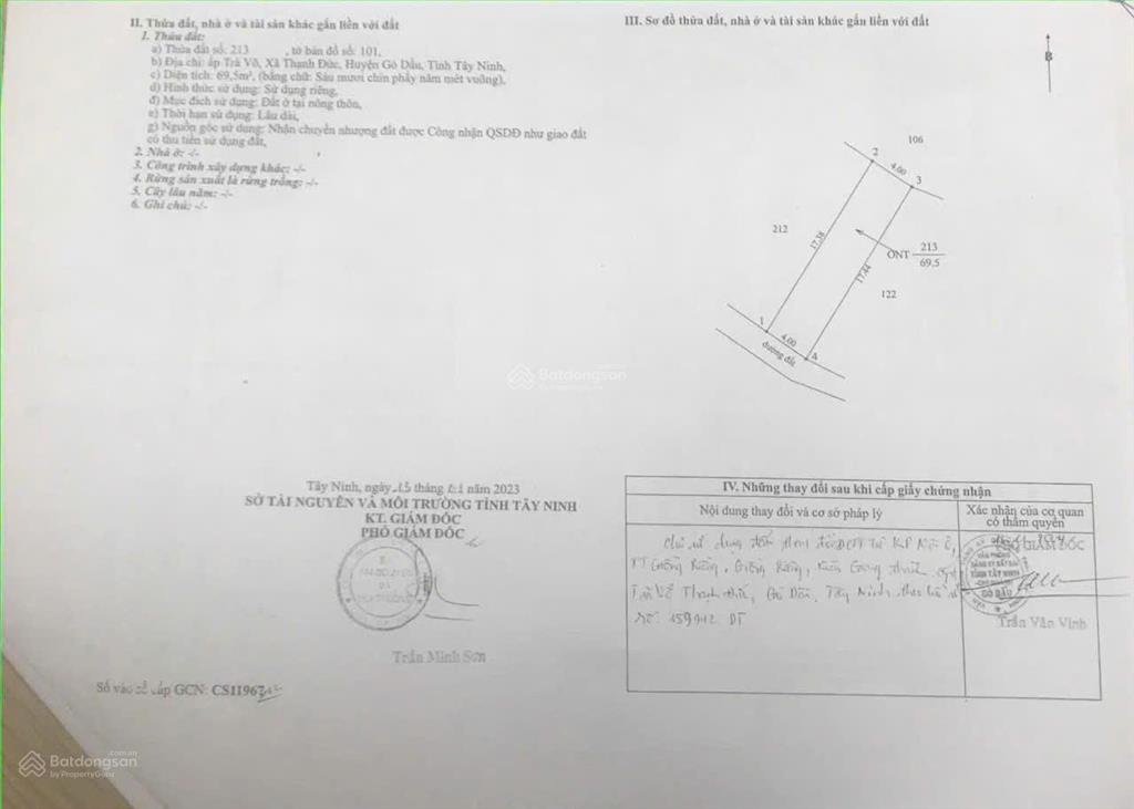 Bán nhà ấp trà võ, thạnh đức, gò dầu, tây ninh 69m², 3pn, sổ riêng