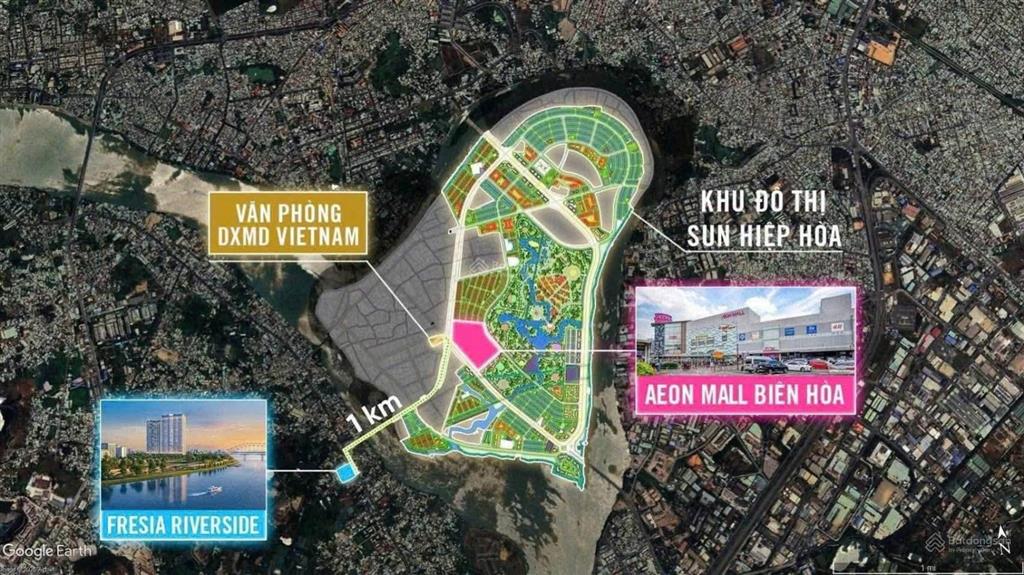 Fresia riverside khách nước ngoài + 7%, đối diện aeon mall biên hòa