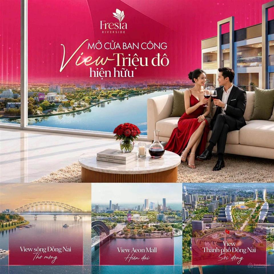 Fresia riverside khách nước ngoài + 7%, đối diện aeon mall biên hòa