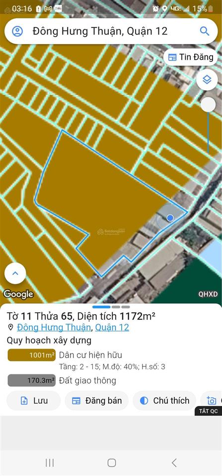 Bán dãy trọ 698m2 chỉ hơn 45tr/m2 nguyễn văn quá mặt tiền kênh tham lương đông hưng thuận quận 12