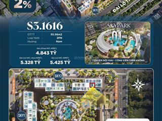 Bán gấp căn hộ 2pn, 2wc, giá cực chất tại imperia sky park, 4,8 tỷ, 56m2