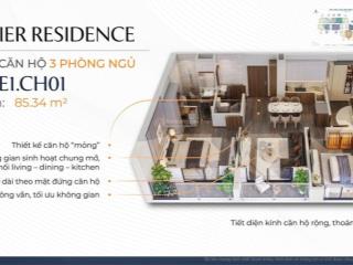 Bán căn hộ imperia sky park, 6,3 tỷ, 85 m2, 3pn, 2wc, hướng bắc, giá siêu hời