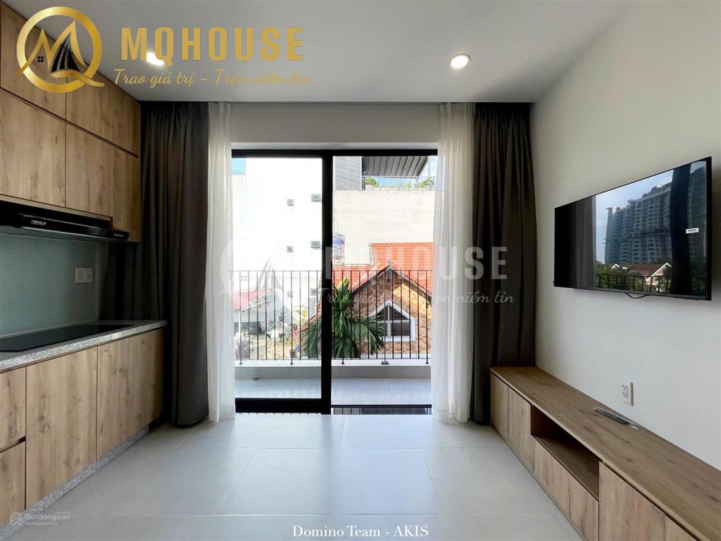 Căn hộ studio/1pn ban công lộng gió thoáng mát full nội thất mới toanh tại quận 2 đầy đủ tiện nghi