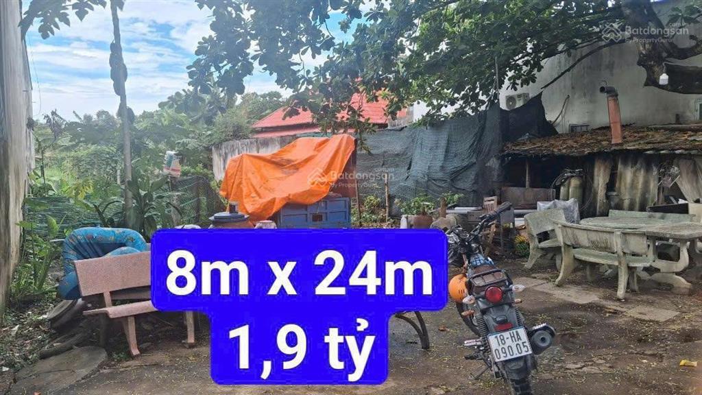 Bán lô đất 1,9 tỷ diện tích 190m2 có 150m2 thổ cư, shr