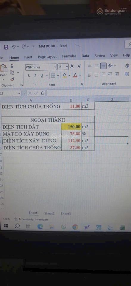 Bán lô đất 1,9 tỷ diện tích 190m2 có 150m2 thổ cư, shr
