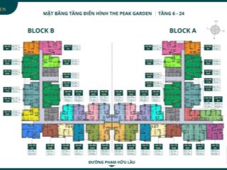 Căn hộ the peak garden quận 7 giá đầu tư chỉ 60tr/m² 2pn 70.34m² giá 4.28 tỷ đã có hđmb