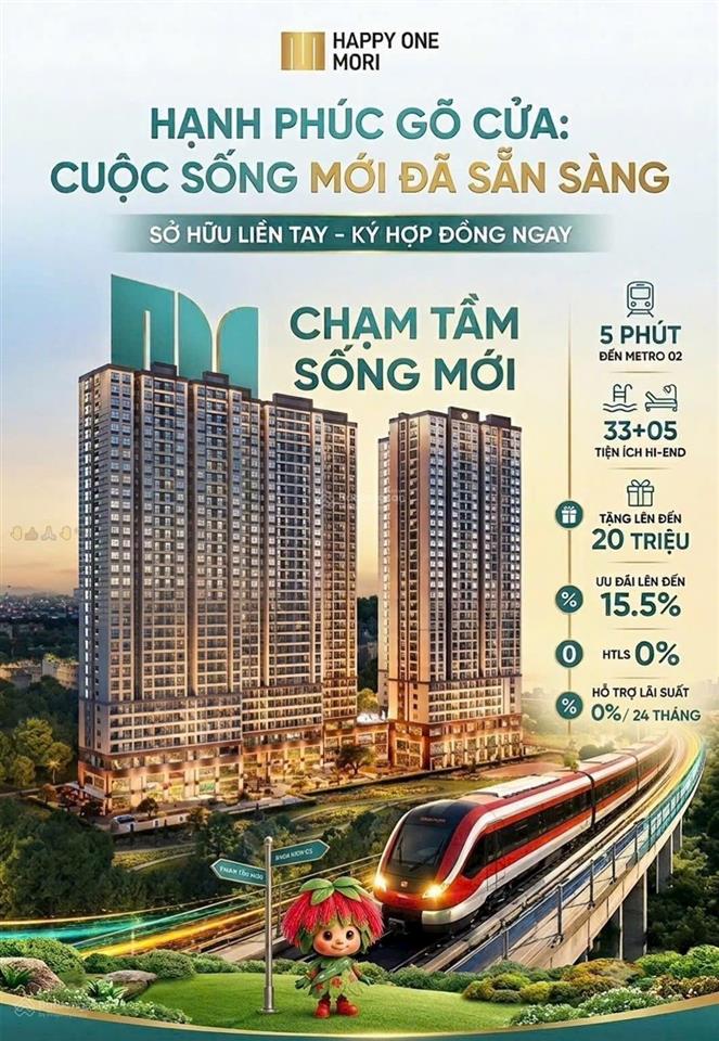 Thanh toán 93 triệu ký hđmb tại dự án happy one mori