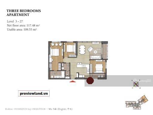 Hình thực tế căn hộ | 3 phòng ngủ  dt 117m² | full mới 100% | giá 41 triệu/th