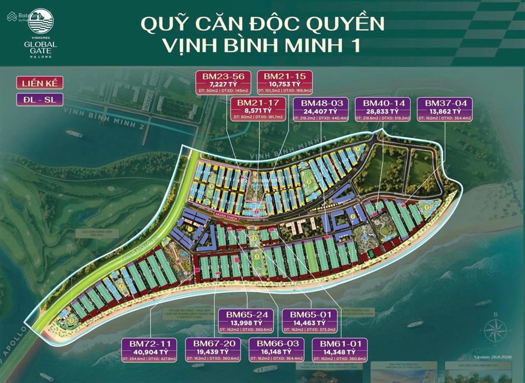 Vinhomes hạ long xanh 50m² giá tốtgiá chỉ 4,8 tỉ 1 căn 4 tầng sử dụng full tiện ích view công viên