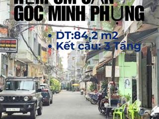 Căn góc minh phụng  ngang 5m  hém 8m thông  kinh doanh cực đỉnh  3 tầng  giá 13 tỷ