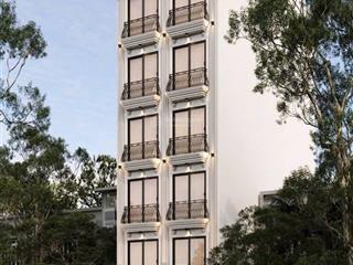 Tòa nhà 8 tầng nổi 1 tầng hầm với dt 86m mt 4.6 vỉa hè ô tô tránh dòng tiền 2 tỷ/ năm lô góc