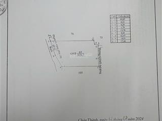 Bán gấp lô đất full thổ dt 1424,1m2 tại xã thuận mỹ gần trung tâm châu thành giá 10.9 tỷ