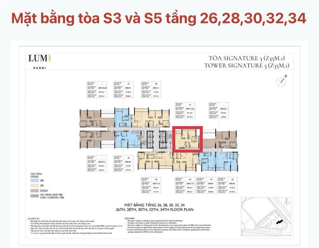 Căn giá phù hợp thị trường lumi hanoi bg, giá 6 tỷ, 81,3m, 3pn, nhanh không hết