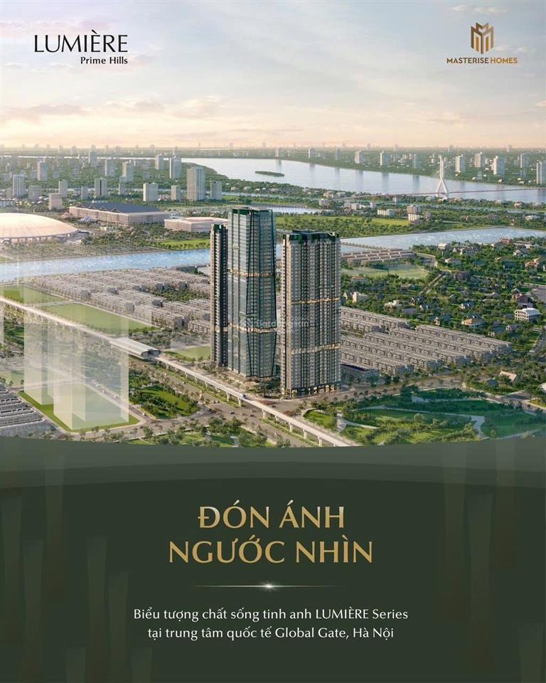 Cắt lỗ 1 tỷ căn 2 phòng ngủ lumiere prime hill cổ loa, tầng cao hướng đông nam