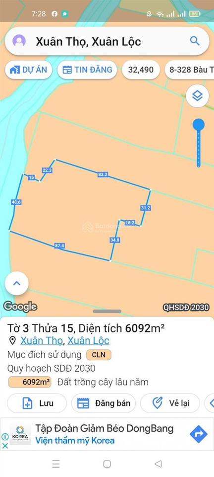 Bán đất tại xã xuân thọ, đồng nai, giá cực chất 13 tỷ, 20000m2 hàng hiếm